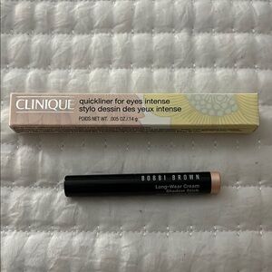 Bobbi Brown Long-Wear Cream Shadow Stick & Clinique Quickliner